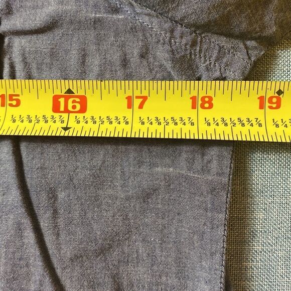 ❤️Last Chance J. Crew denim chambray half button tunic top size XL - Picture 9 of 10